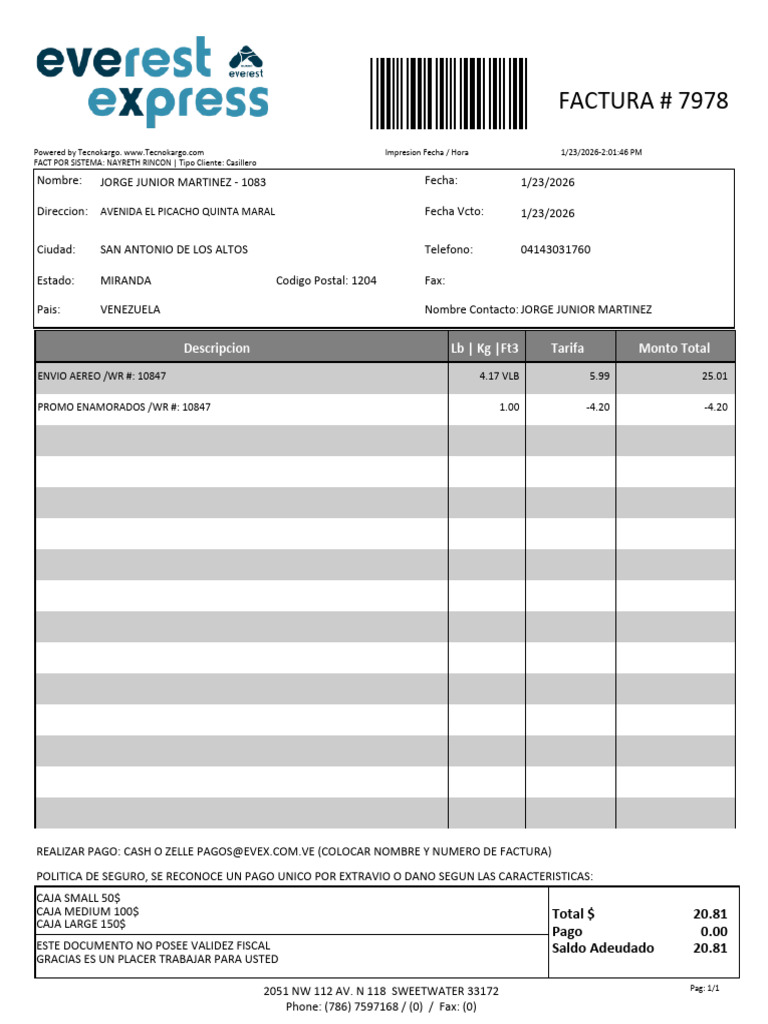 Invoice 7978 | PDF