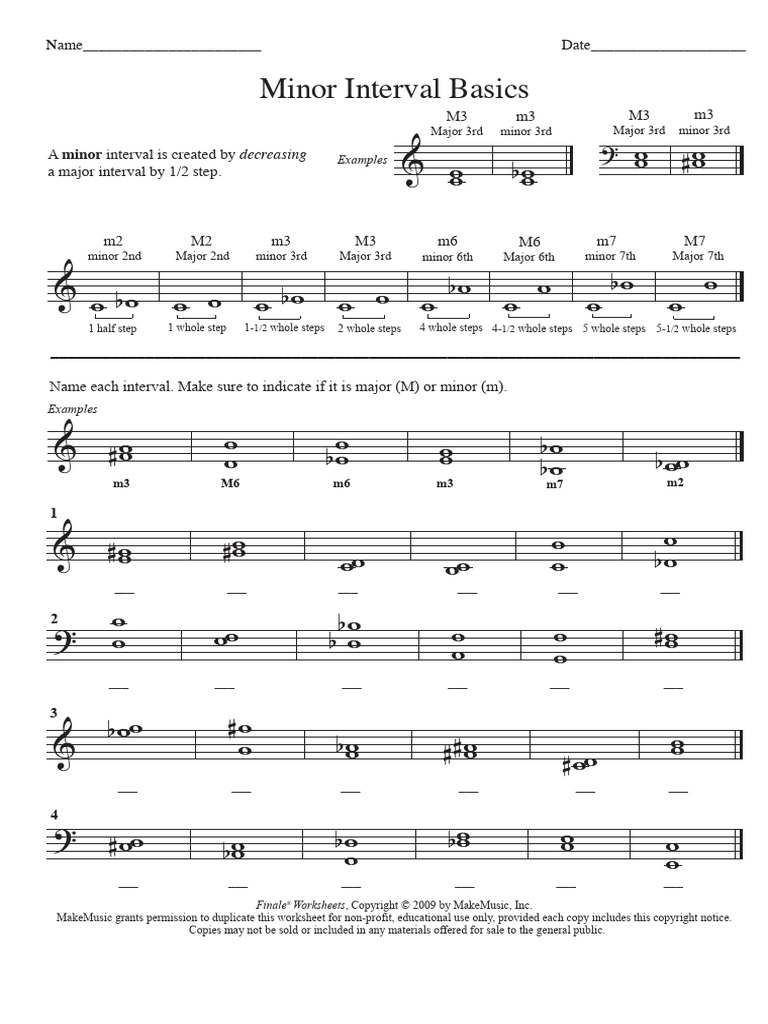 2 Minor Intervals | PDF | Pitch (Music) | Music Theory