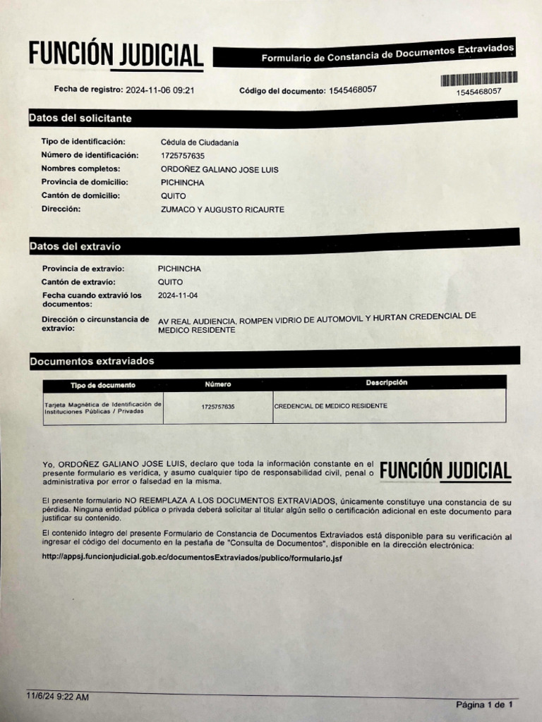 nov 6, Doc 1 | PDF
