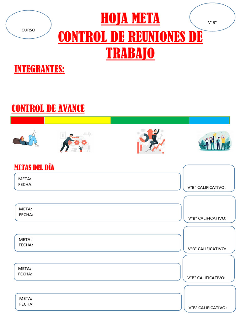 Hoja Meta-control de Trabajo Grupal-Oficial | PDF