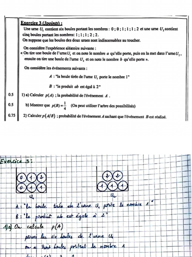 Exercice Probabilités Correction | PDF
