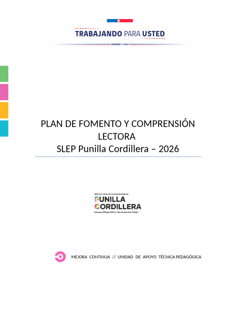 Formato Plan de Fomento y Comprensión Lectora v.2026 (2) | PDF ...