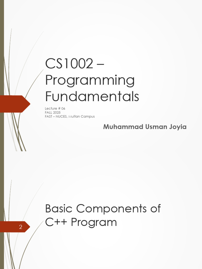 Week_03_Lec_02 | PDF | C++ | Object Oriented Programming