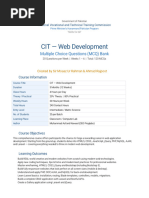 Web Design MCQs and HTML Tags Guide | PDF | World Wide Web | Internet & Web