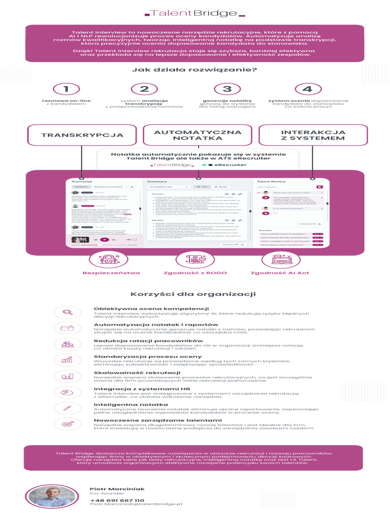One pager Talent Interview | PDF