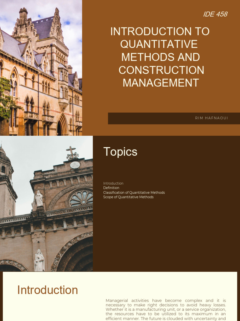 Lecture 2 Quantitative Methods | PDF | Statistics | Quantitative Research