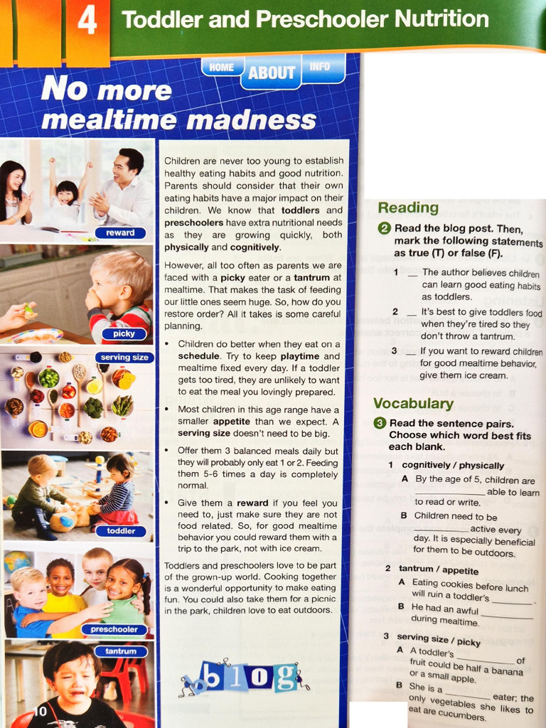 Toddler and Preschool Nutrition | PDF