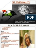 A Great Personality: Dr. A.P.J.Abdul Kalam