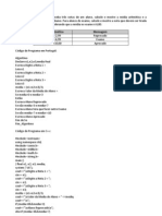 Exercicio de Logica de Programação