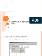 Creación  de Usuarios y grupos