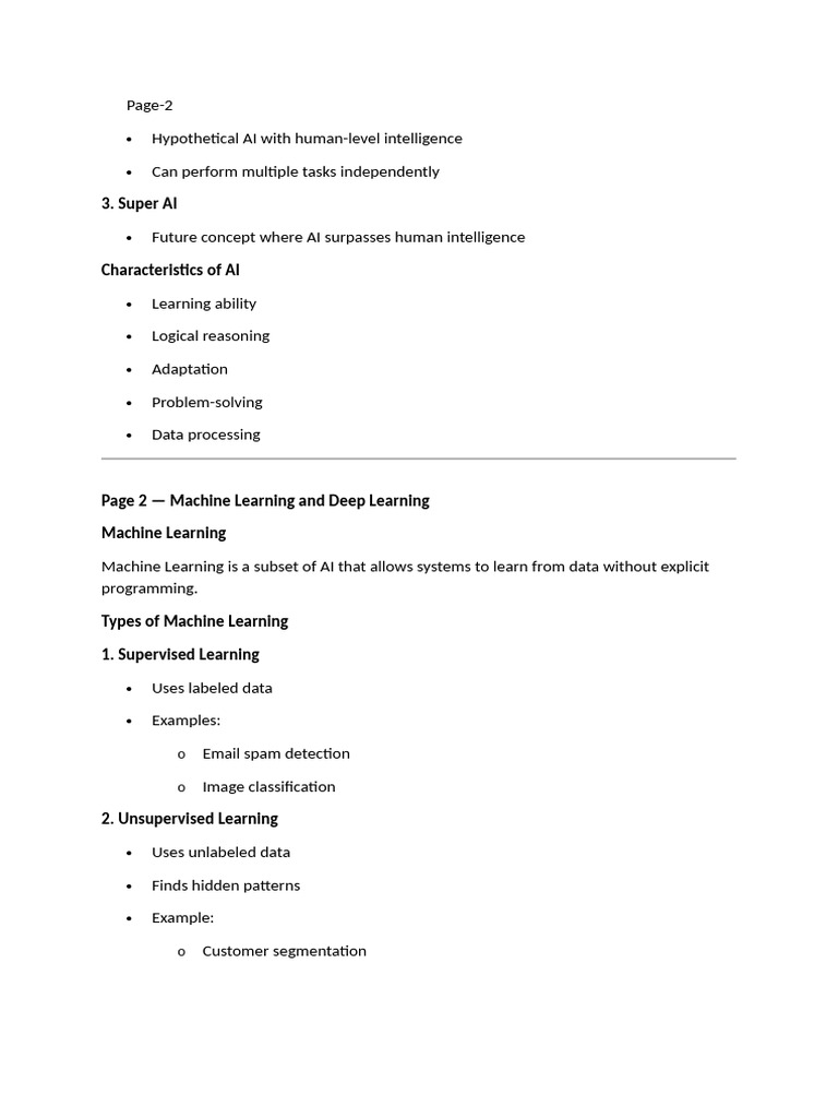 Artificial Intelligence Pg 2 | PDF