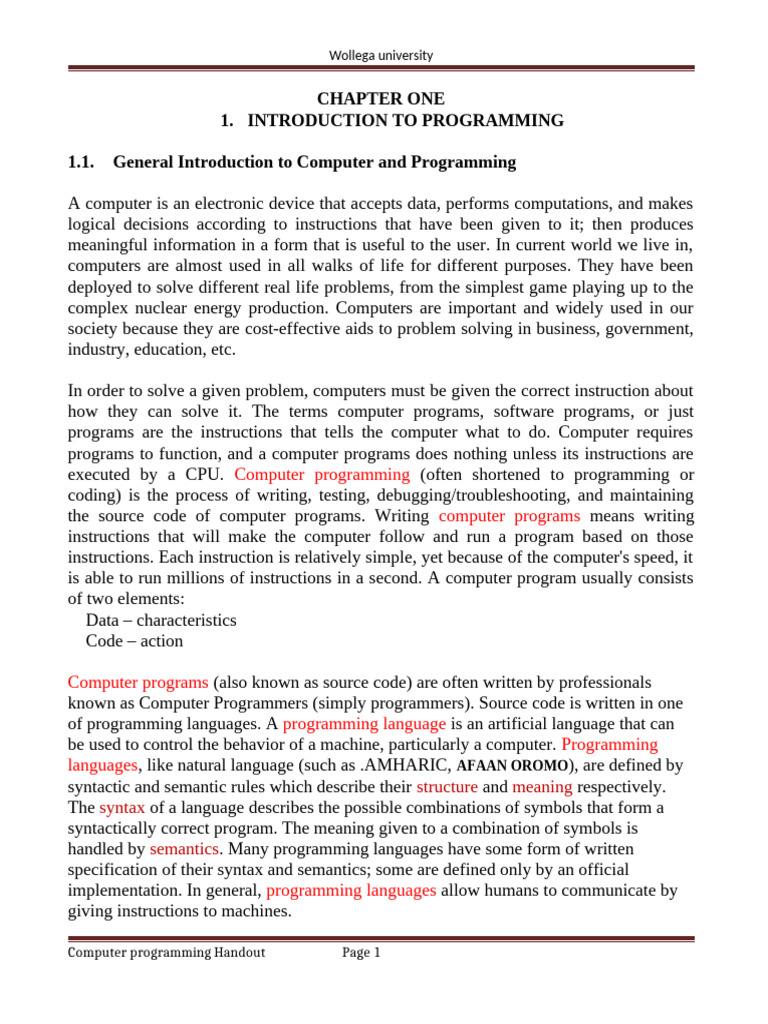 Chapter 1 handout | PDF | Software Testing | Computer Programming