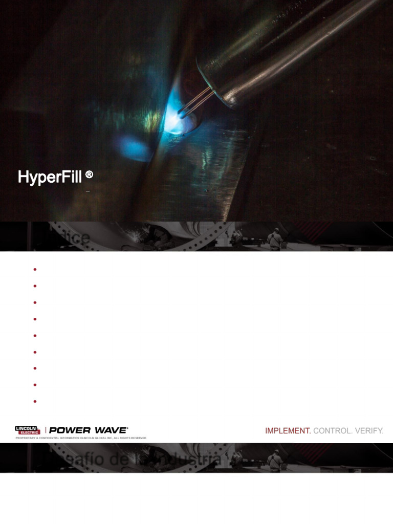 HyperFill Technical and Application Presentation SP | PDF | Soldadura ...
