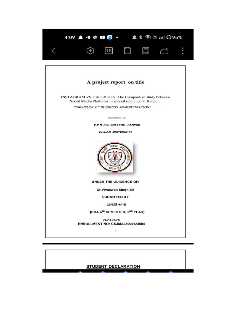 Project First Page | PDF