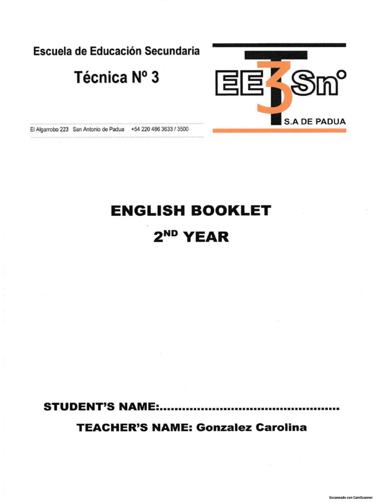 Booklet 2nd Level 2026 | PDF