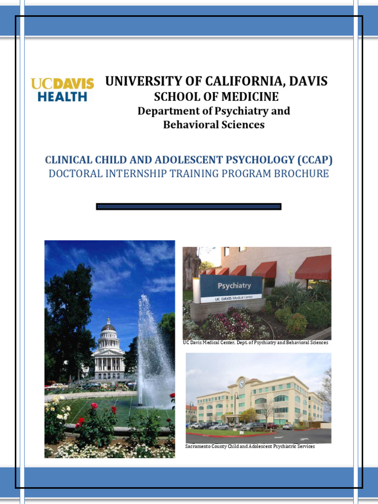 Uc Davis Childrens Hosp Brochure | PDF | Psychology | Clinical Psychology