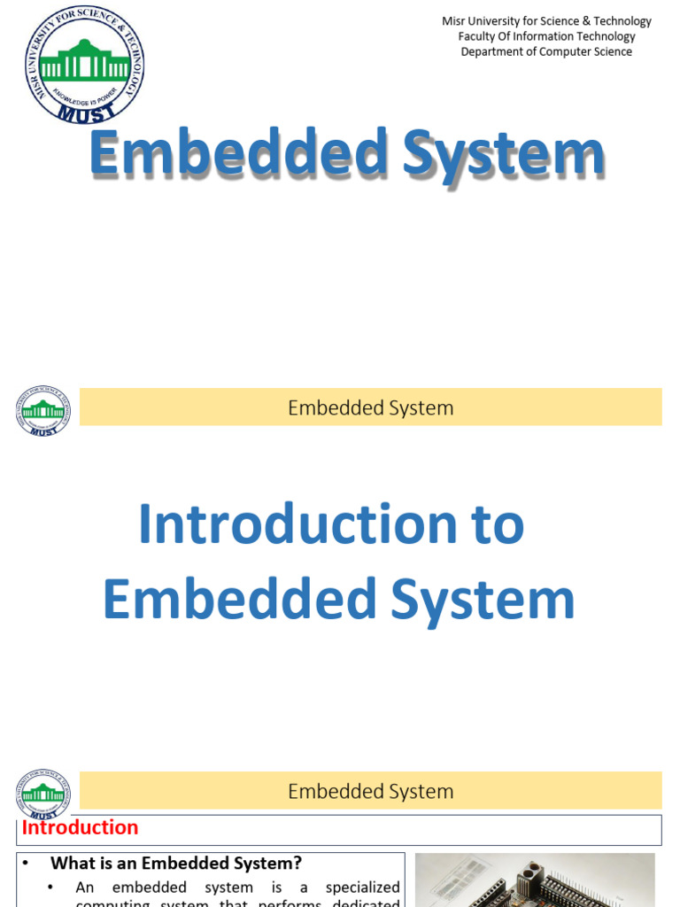 Embedded System | PDF | Embedded System | Microcontroller