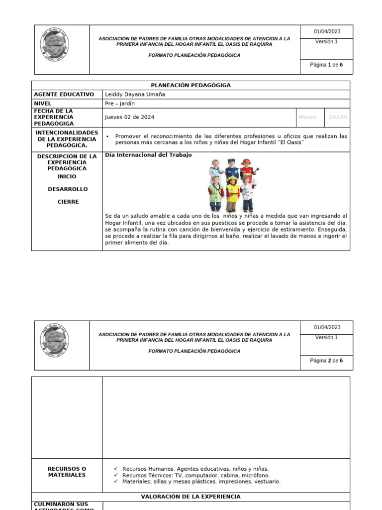 Semana 1 | PDF | Educación de la primera infancia