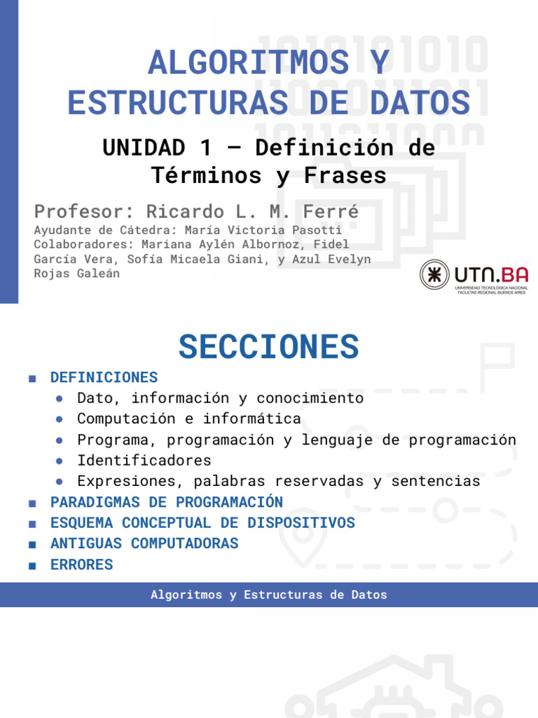Presentación Unidad 1 - Definición de Términos y Frases | PDF ...