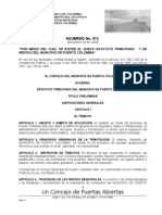 Acuerdo No. 012 Nuevo Est Puerto Col