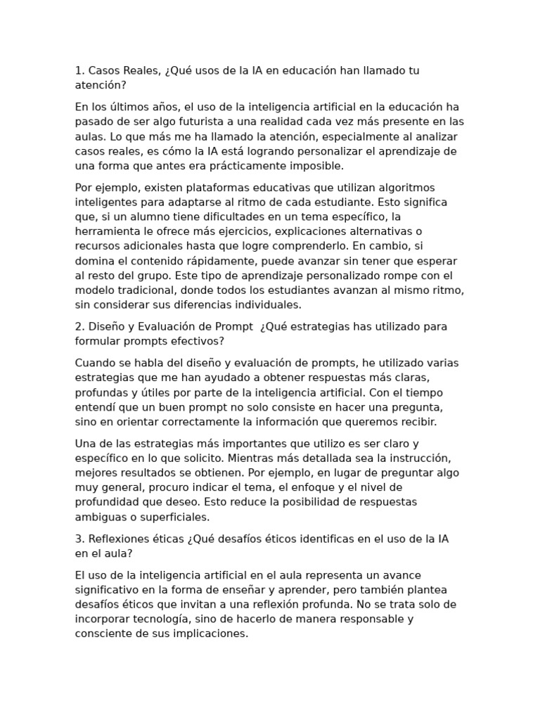 Taller Sobre La IA | PDF | Inteligencia artificial | Inteligencia (IA ...