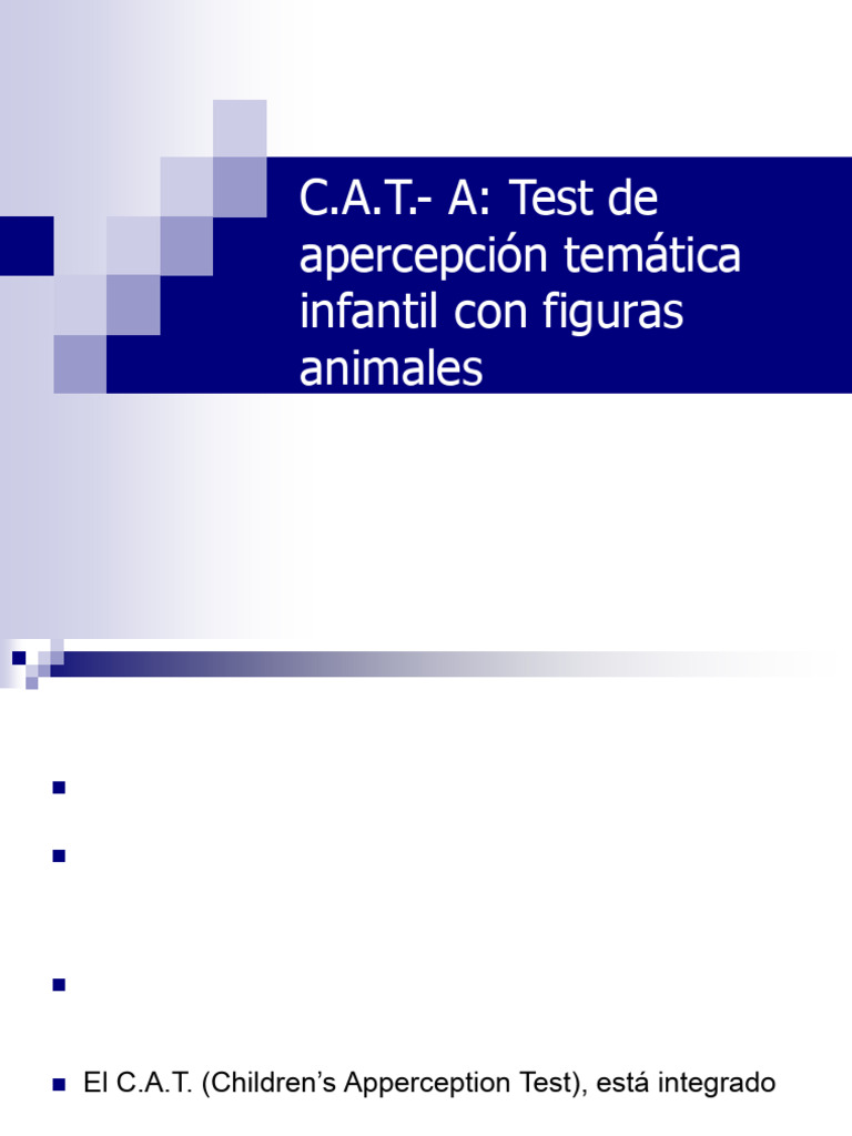 CAT Interpretacion y Laminas | PDF | Ansiedad | Agresión