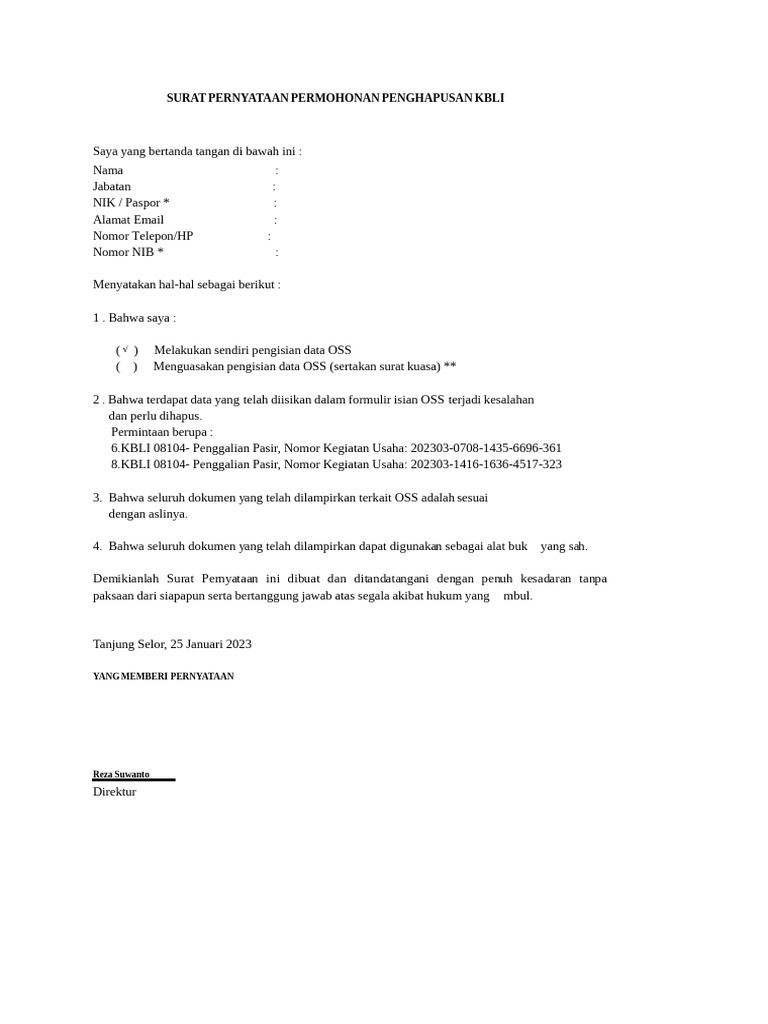 Contoh SP | PDF