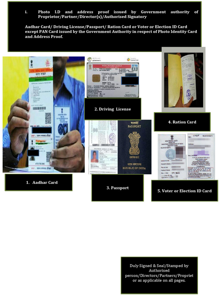5. Proof-Of Identity of Applicant Issued by Government Authority | PDF