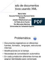 Uso de XML en el manejo de documentos legislativos 