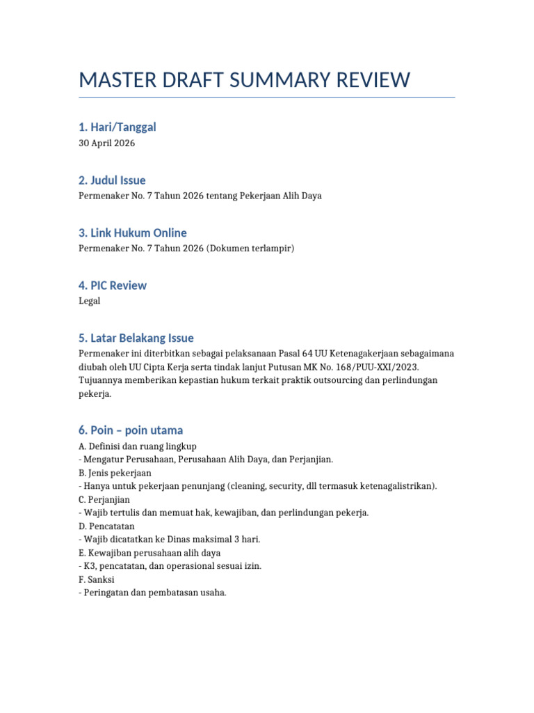 Master Draft | PDF