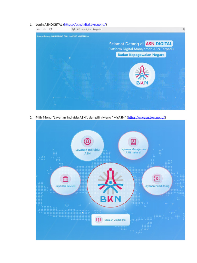 Langkah Ubah Data Domisili ASN Di Aplikasi BKN | PDF