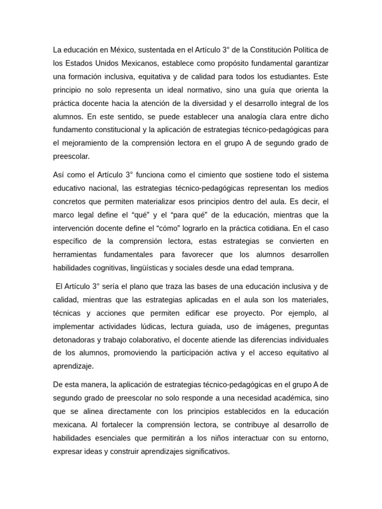 Clase | PDF | Aprendizaje | Educación de la primera infancia