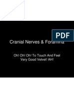 Cranial Nerves & Foramina: Oh! Oh! Oh! To Touch and Feel Very Good Velvet! AH!