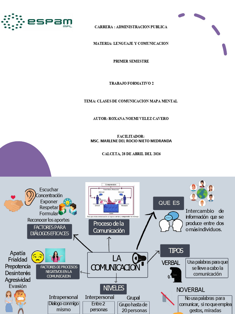 Mapa Mental La Comunicacion (1) | PDF
