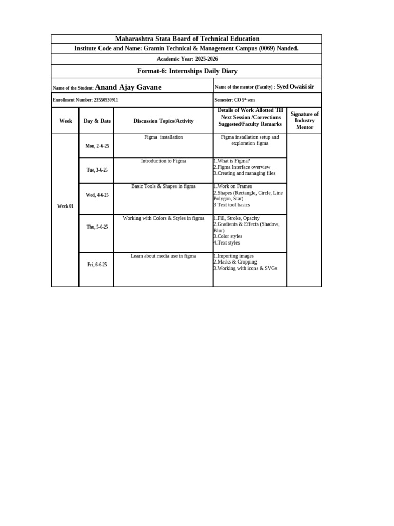 Daily Work Diary Format[1] | PDF | Html | Software
