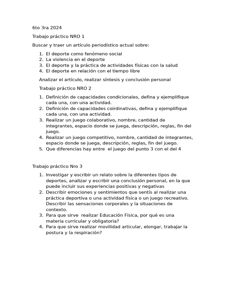 TP 6to Intensificación | PDF