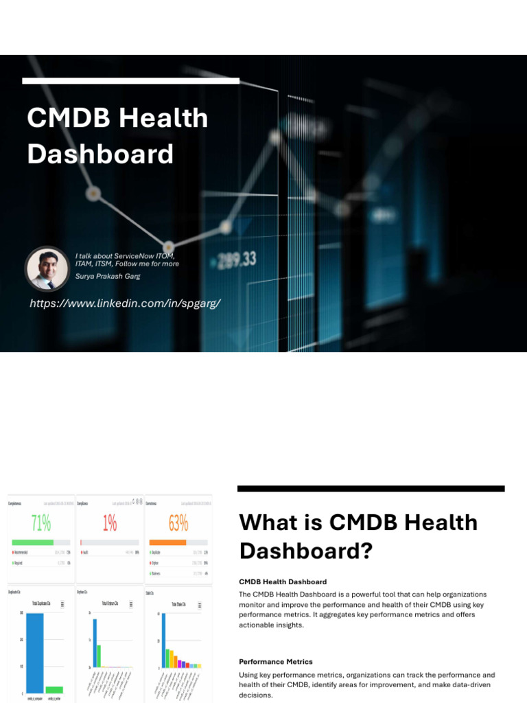 CMDB Health Dashboard | PDF | Performance Indicator | Virtual Machine