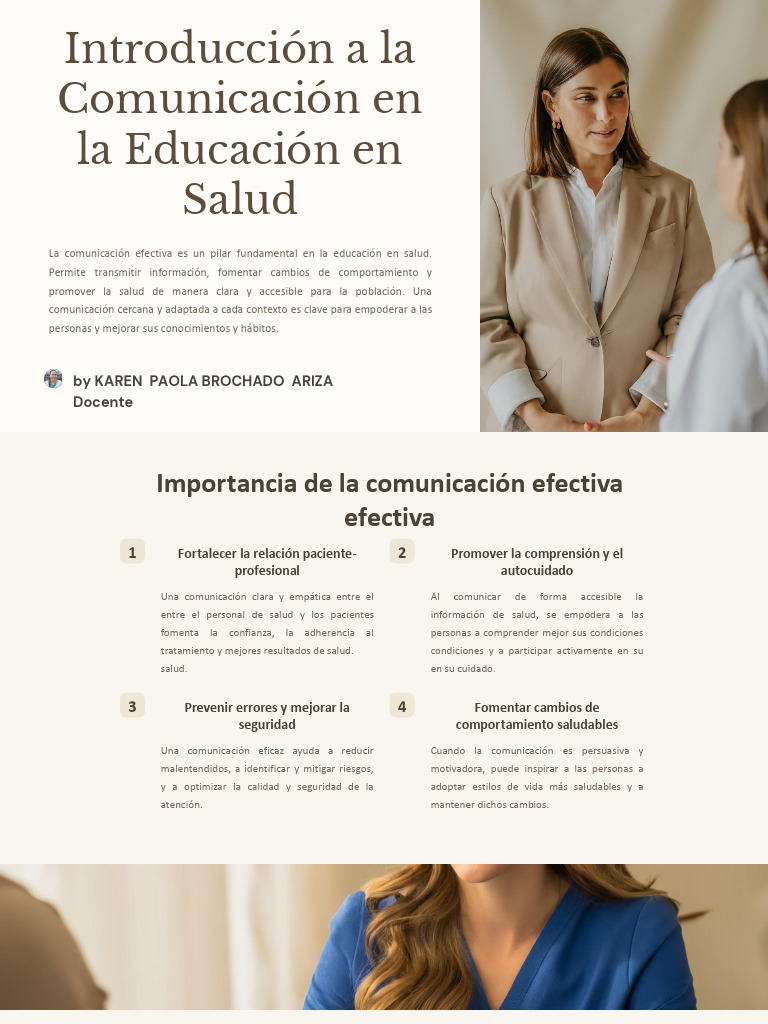 Comunicacion en La Educacion en Salud 1 | PDF | Comunicación | Evaluación