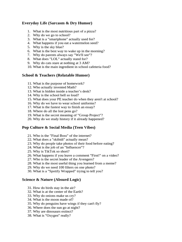 Wrong Answer Only Questions | PDF