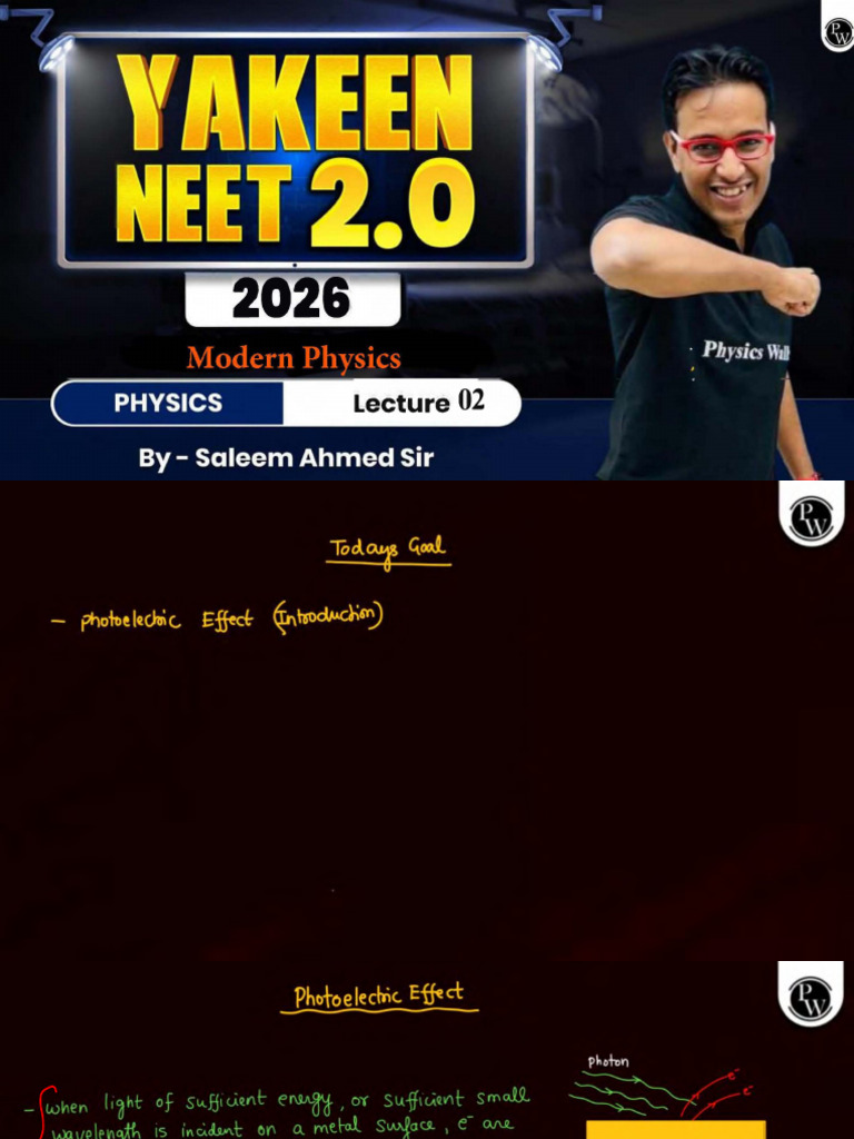 Modern Physics 02 Class Notes. | PDF