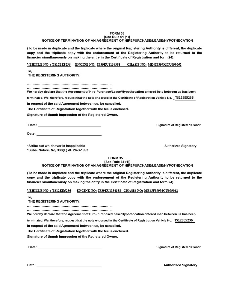5236 FORM 35 | PDF | Civil Law (Common Law) | Land Law