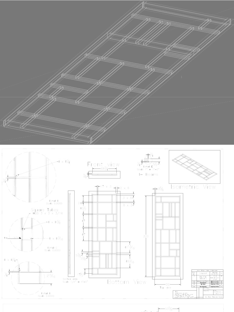 Base Frame 2d Drafting (1) | PDF
