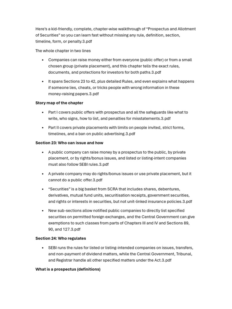3 - Prospectus | PDF | Securities (Finance) | Legal Liability