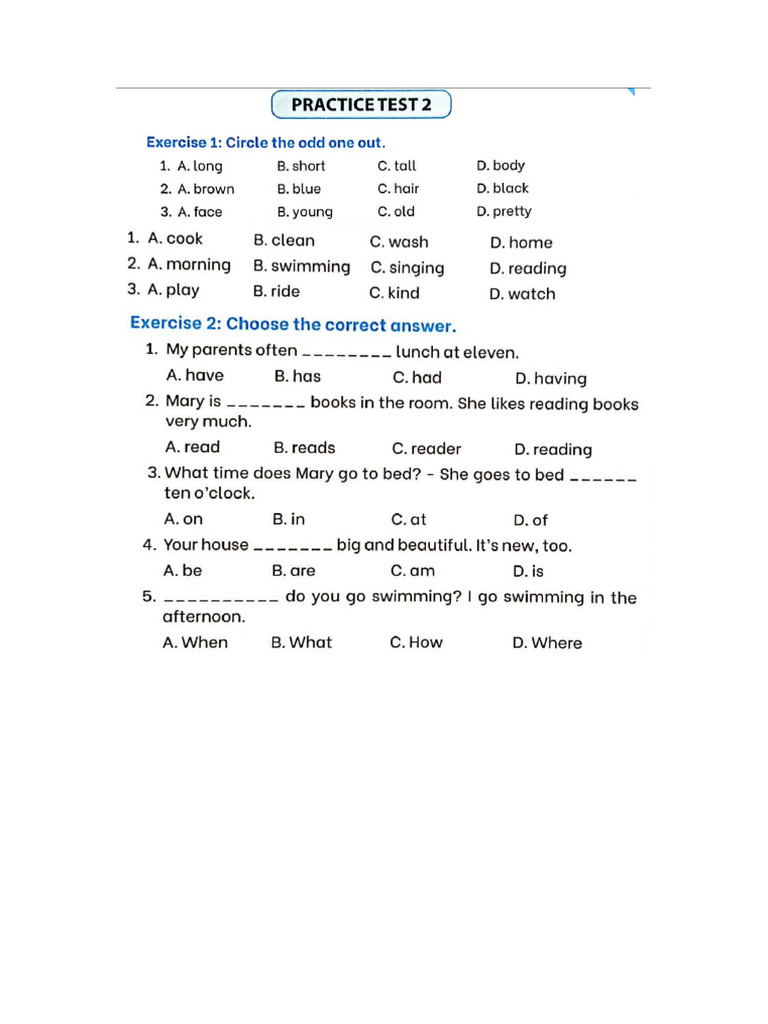 Practice Test 2 | PDF