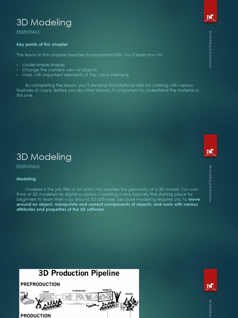 3D Modeling, Essentials, Part 1-Lecture 2 | PDF | 3 D Computer Graphics ...