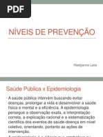 Níveis de Prevenção