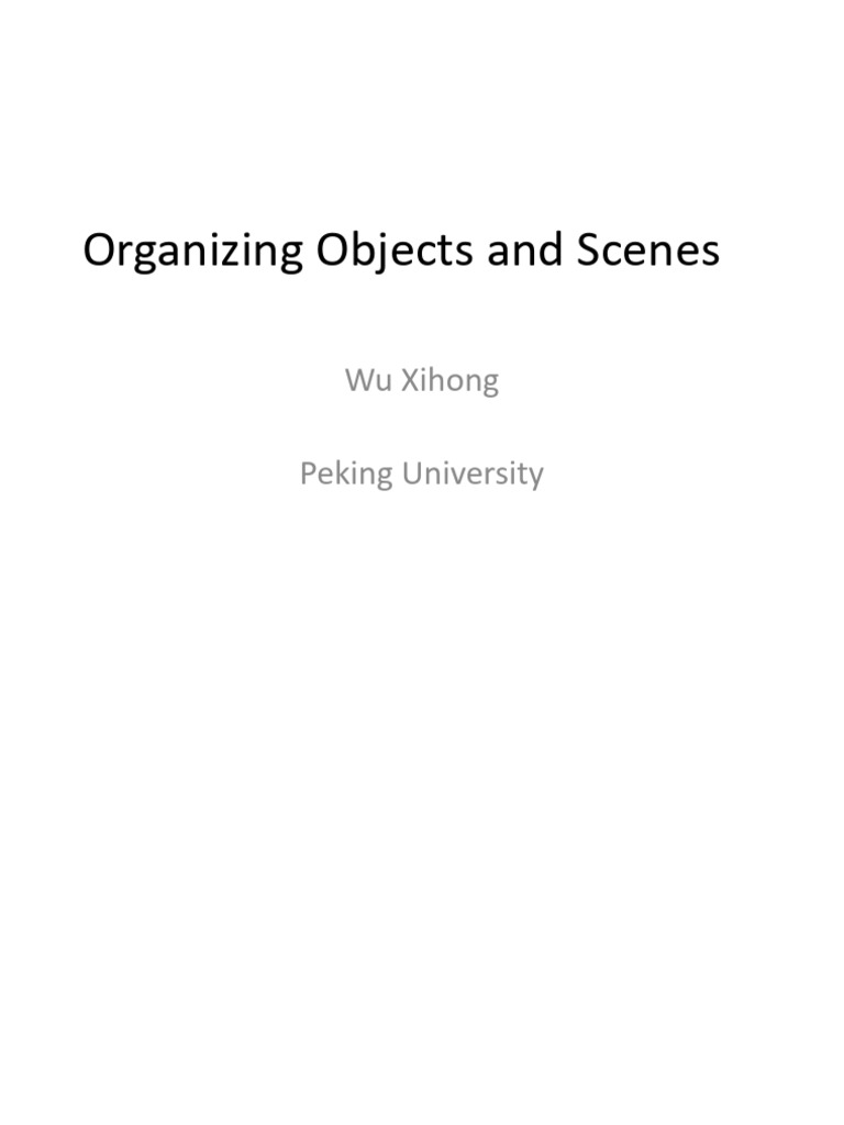 2025 Lect 5 Organizing Objects and Scenes | PDF | Perception ...