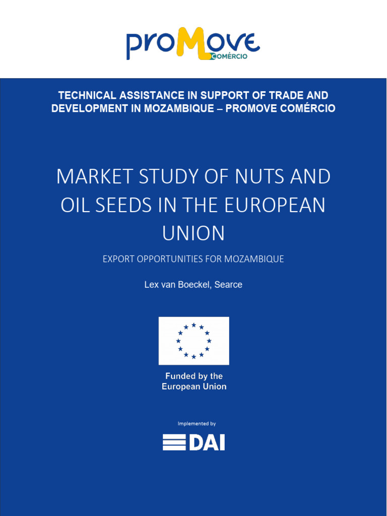 Market Study of Nuts and Oil Seeds in the European Union 210923 | PDF | Fat | Soybean