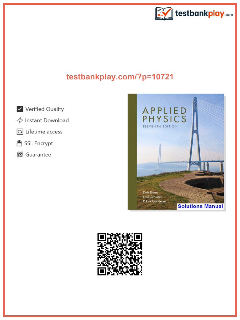 Applied Physics 11th Edition Ewen Solutions Manual sample | PDF