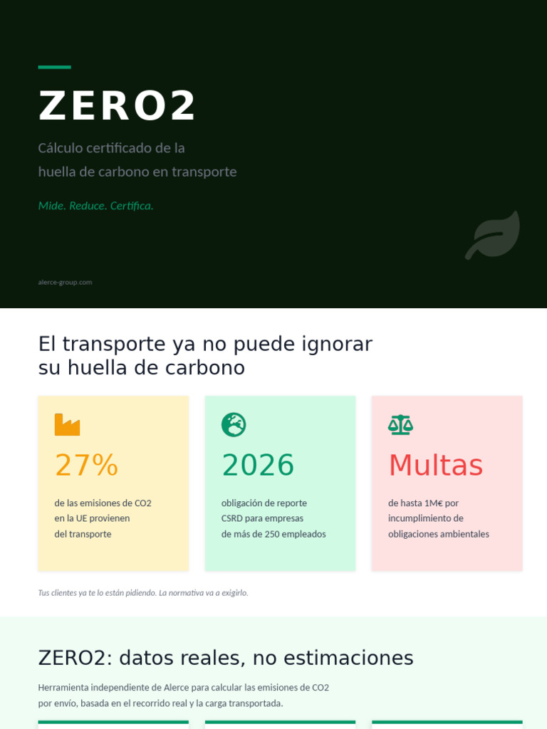 ZERO2_Alerc | PDF | Huella de carbono | Entorno natural